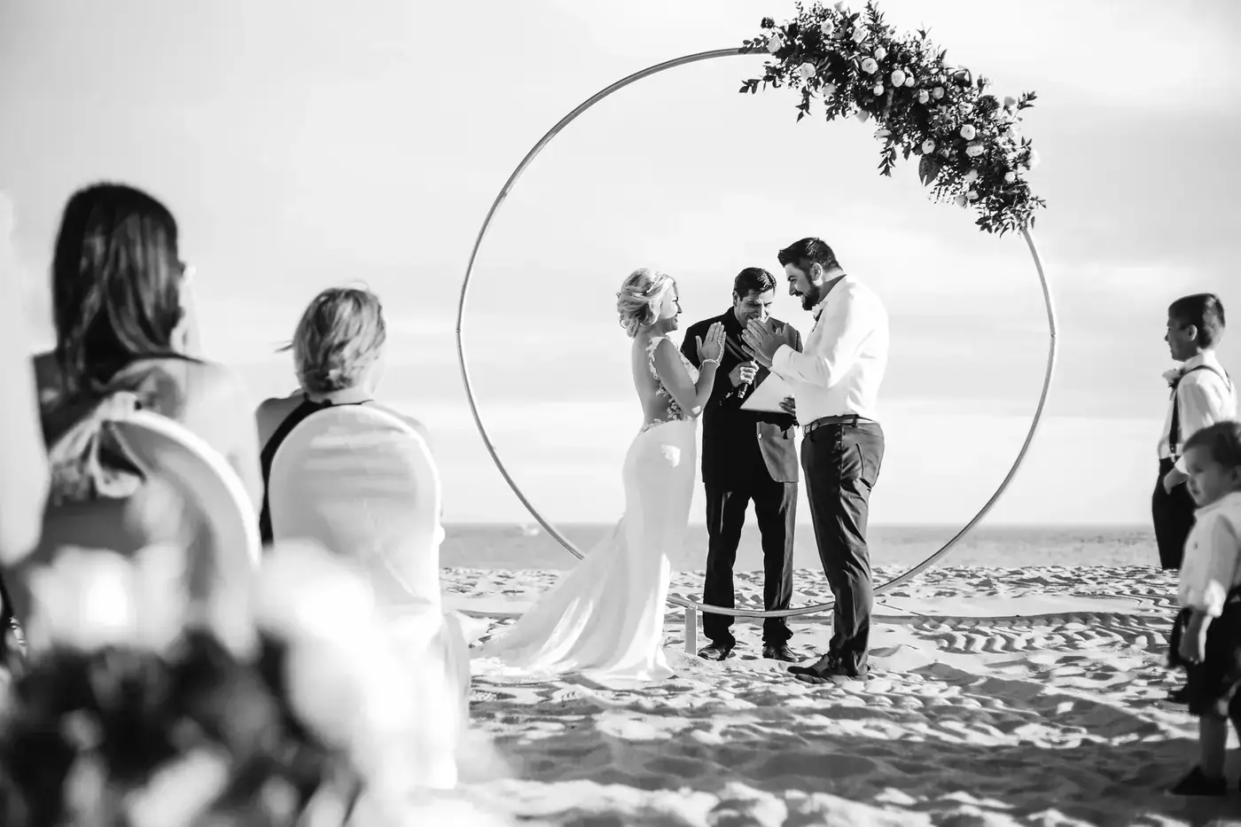 Romantic wedding ceremony light in Cabo San Lucas