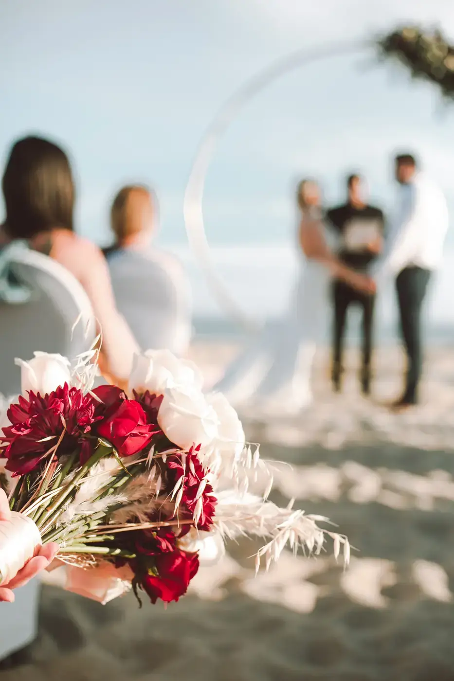 Intimate couple portrait during engagement session in Cabo San Lucas