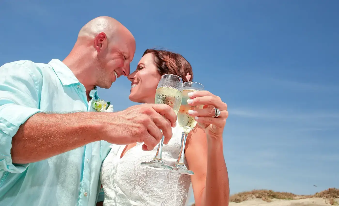 Cabo wedding details bouquet rings