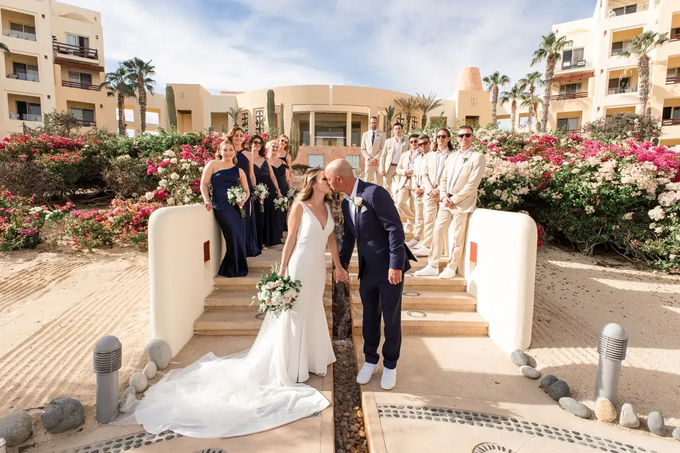 Retrato de boda editorial en Los Cabos