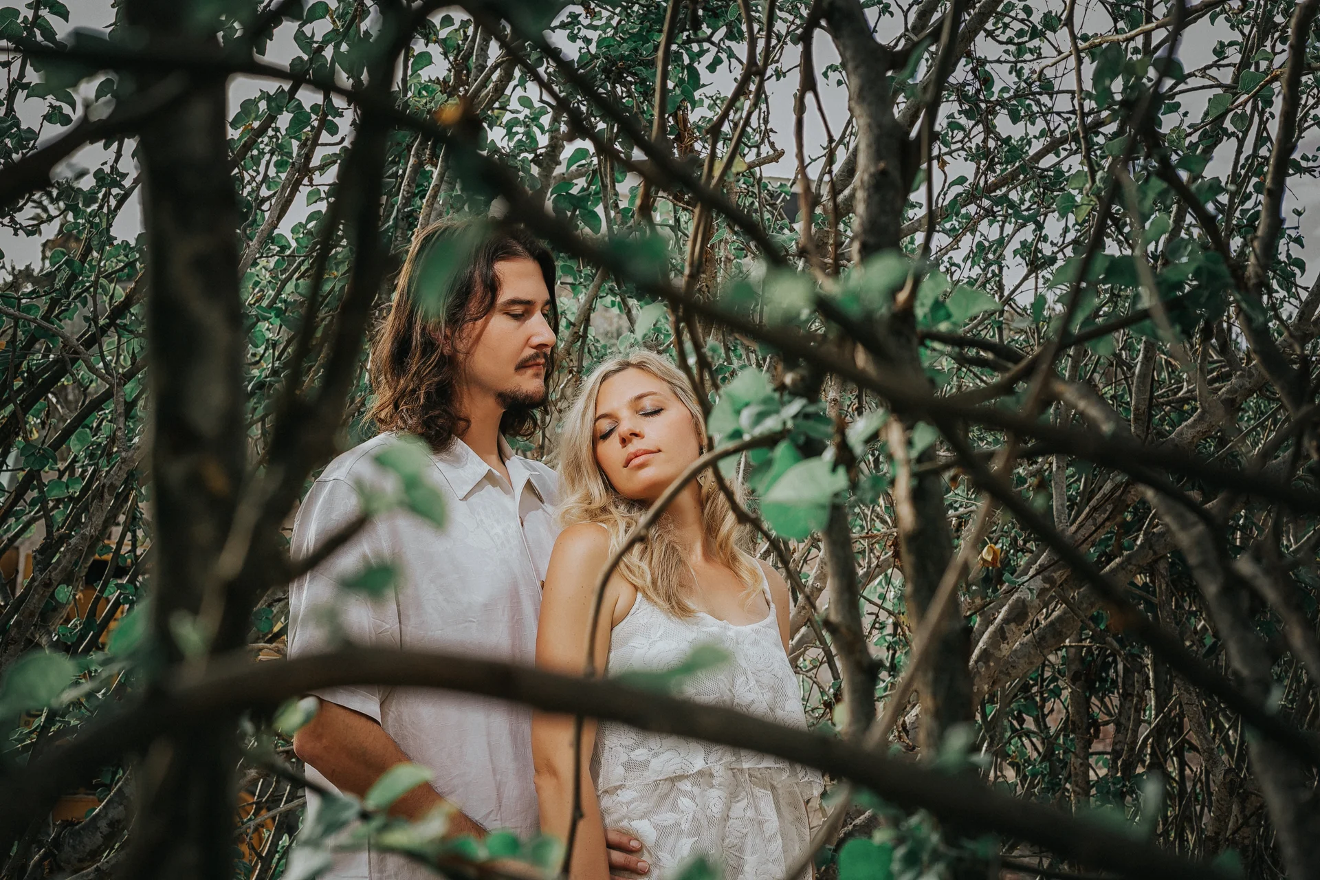 Couple session boho nature portrait