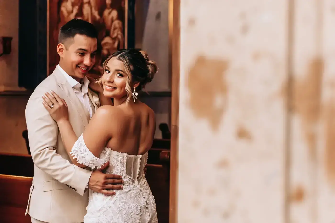 First dance at a Cabo wedding reception