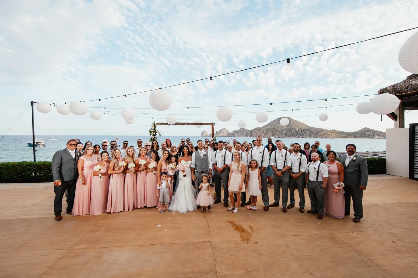 Wedding ceremony setup at Casa Dorada Los Cabos