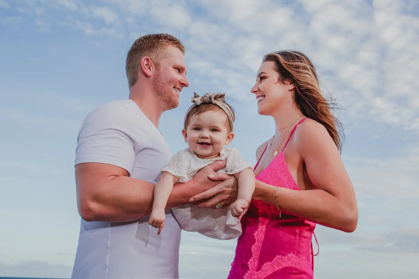Family with a baby on the beach, Cabo San Lucas family photography