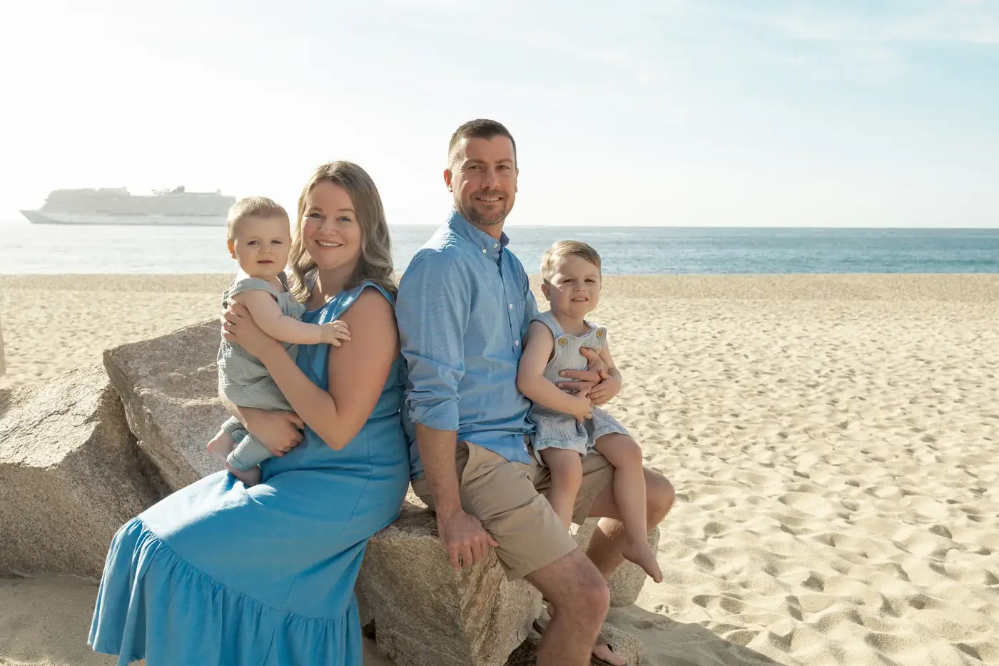 Family portrait in Cabo San Lucas