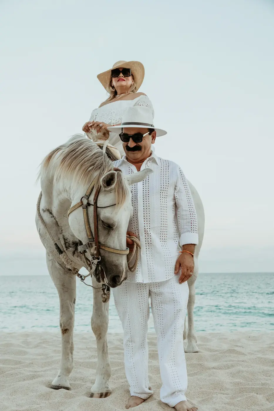 Family having fun on the beach, Cabo San Lucas