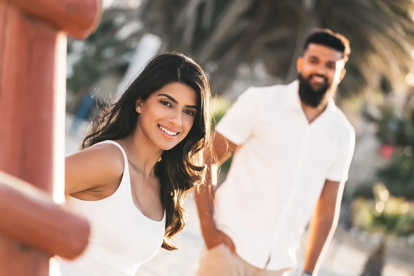 Cabo couple beach portrait
