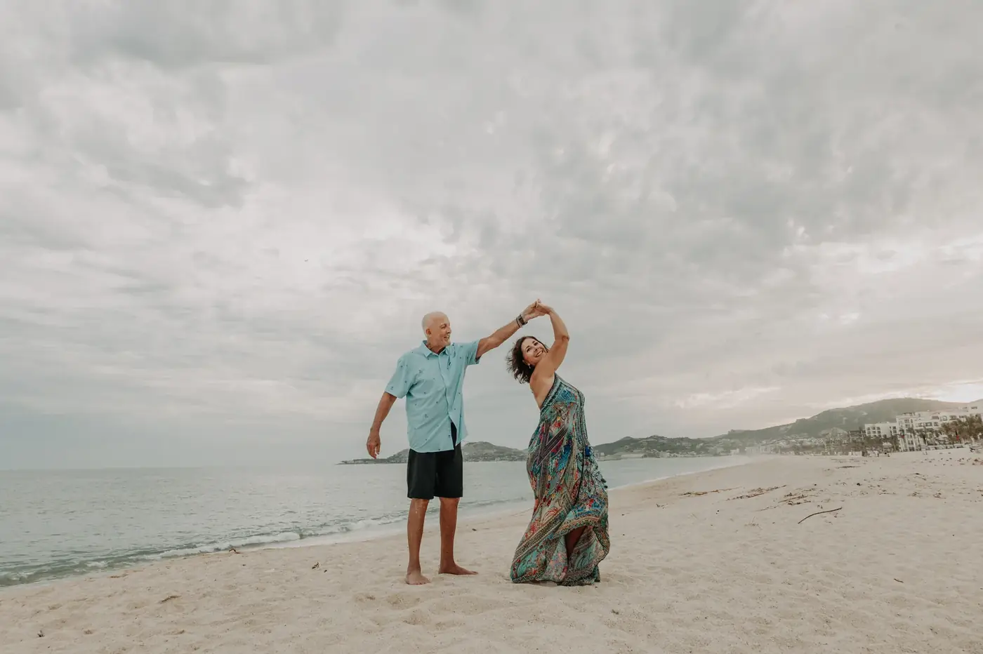 Couple at sunset in Cabo San Lucas