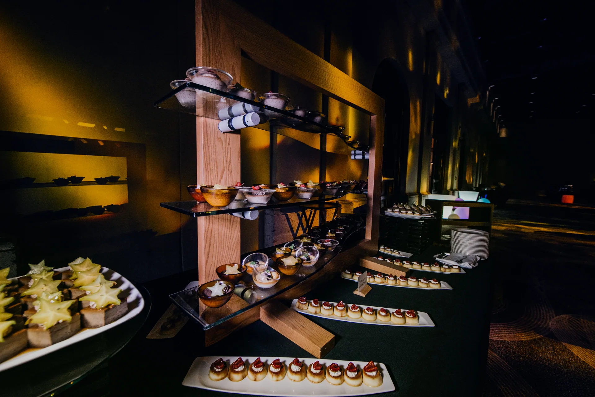 Event hall lit for a private dinner at Posada Cabo del Sol