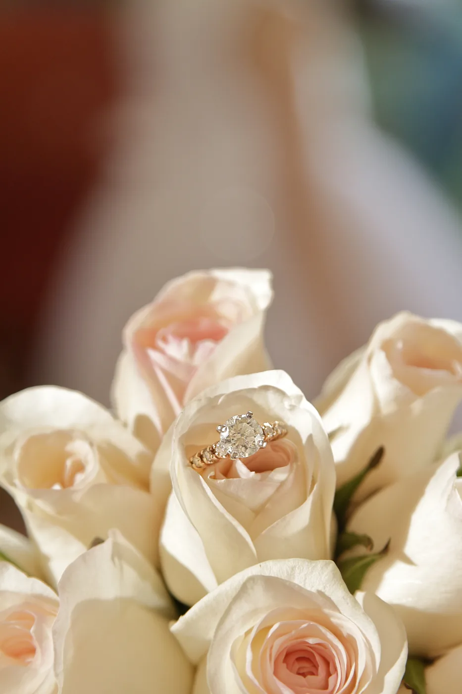 Bridal bouquet and rings at RIU Palace Cabo San Lucas