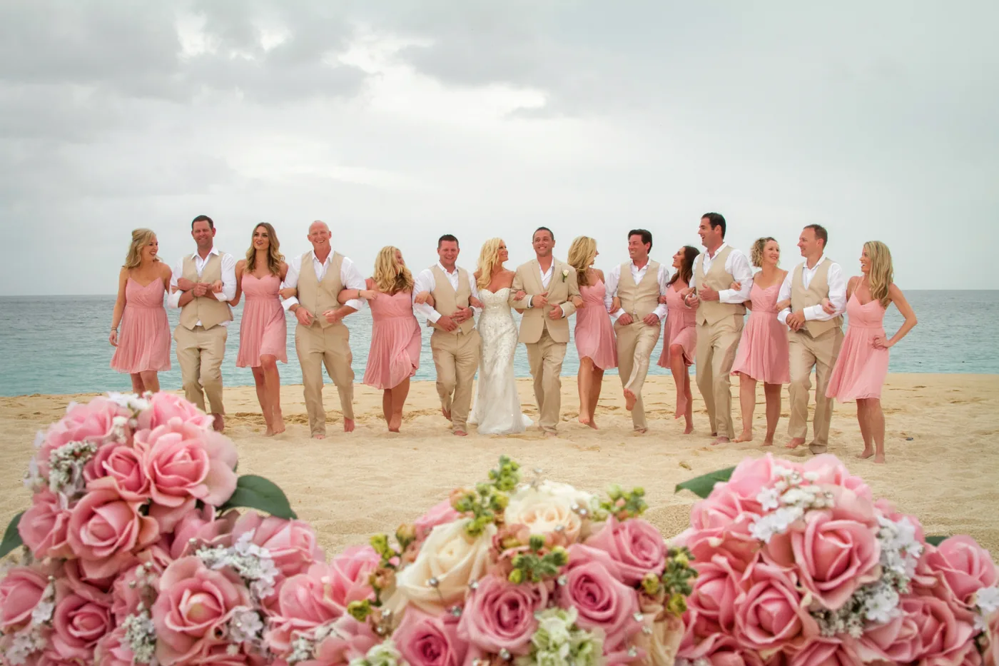 Golden hour wedding portrait at RIU Palace Cabo San Lucas